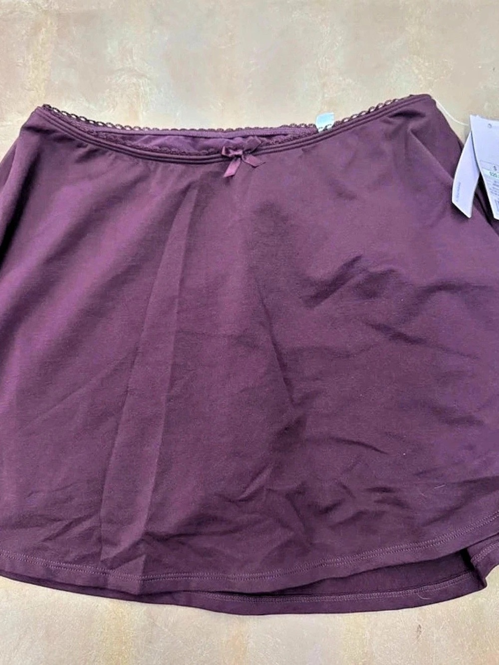 Wild Fable Lace Trim Sleep Skort Purple Small NWT